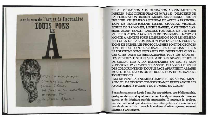 le A, archives de l'art et de l'actualit, Louis Pons