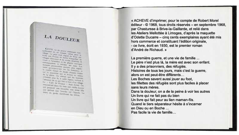 la douleur, par Andr de Richaud