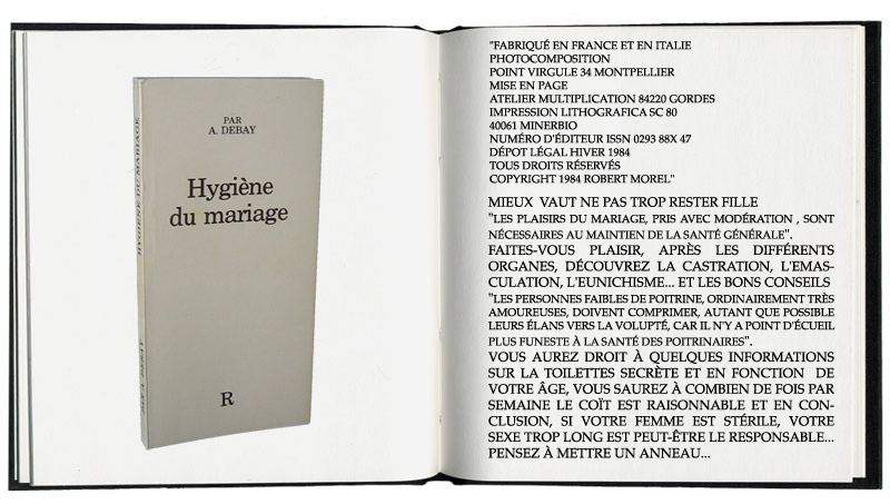 hygiène du mariage à debay