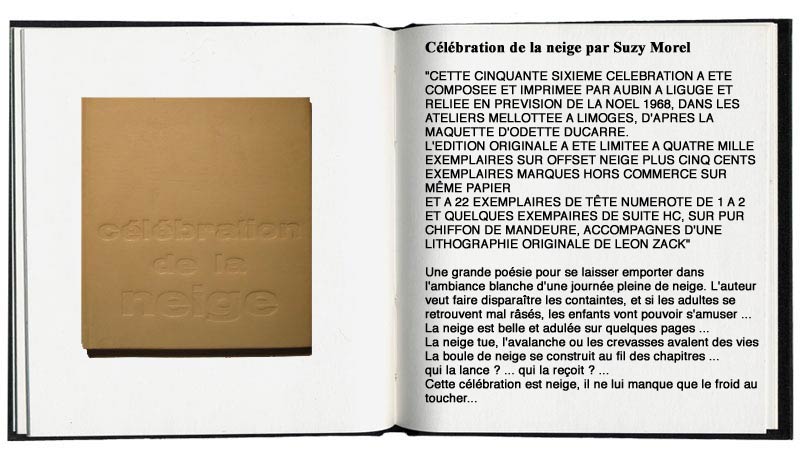 clbration de la neige par Suzy Morel
