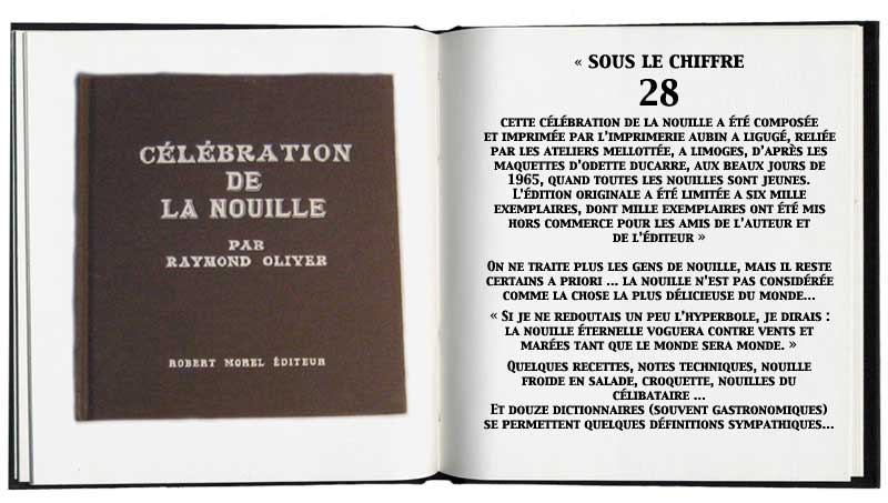 clbration de la nouille