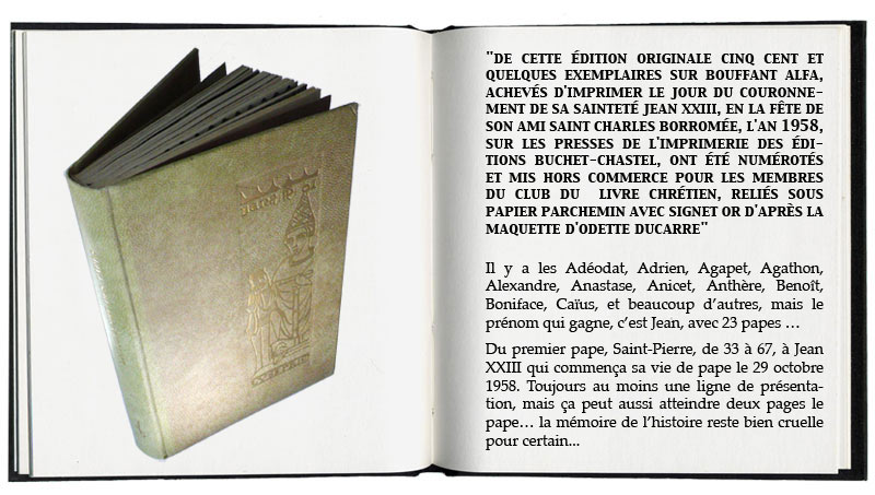 dictionnaire des papes