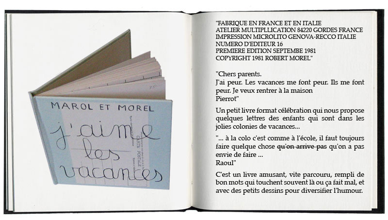 j'aime/j'aime pas les vacances