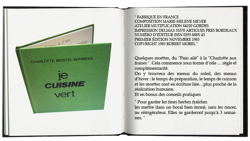 je cuisine vert