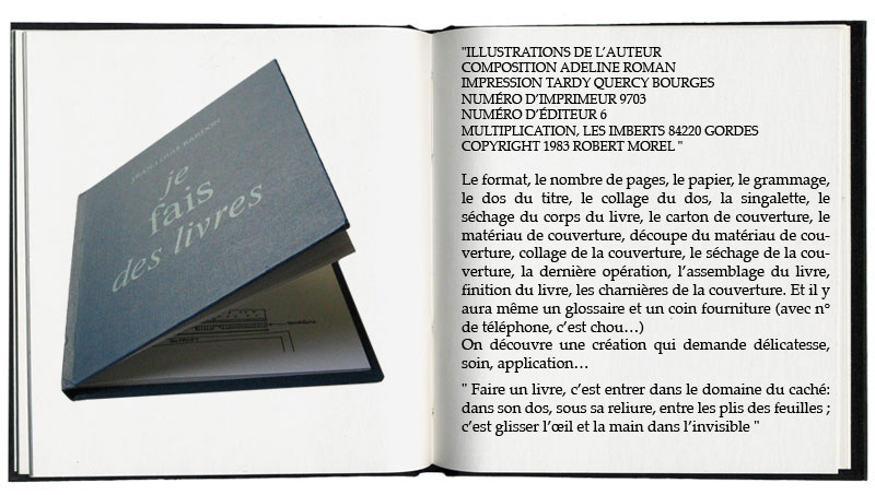 je fais des livres
