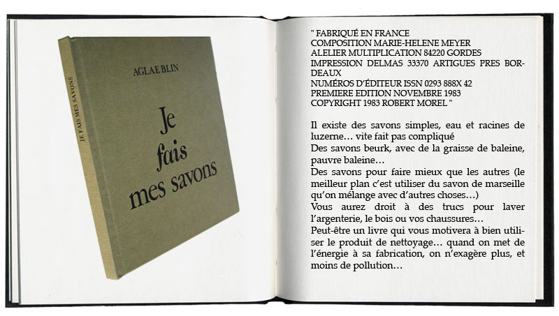je fais mes savons