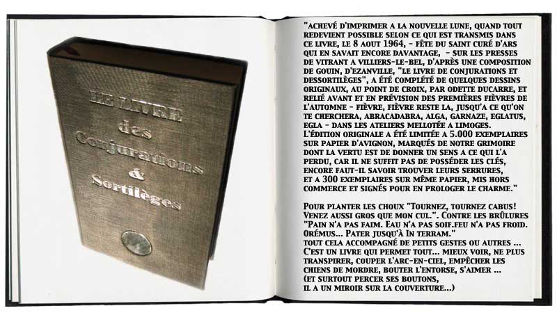livre des Conjurations et Sortilges