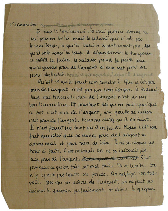 un manuscrit