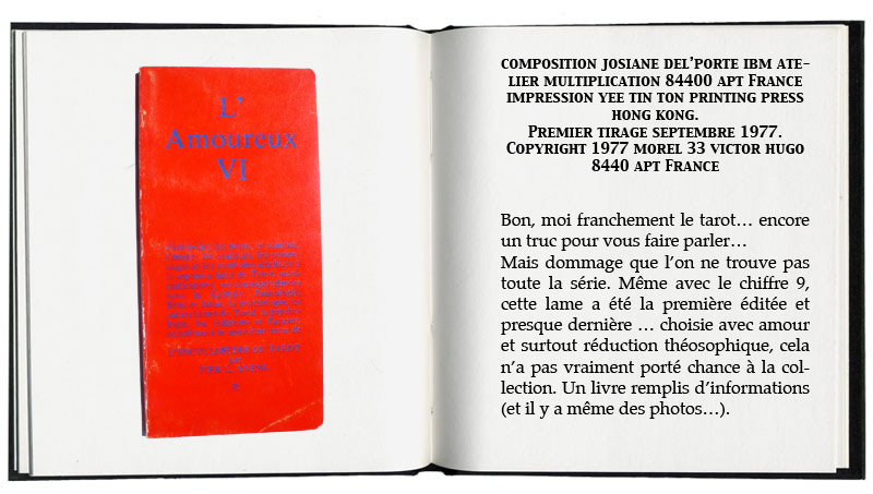 l'amoureux tarot