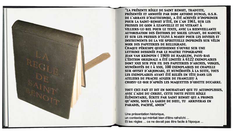 rgle de Saint Benoit