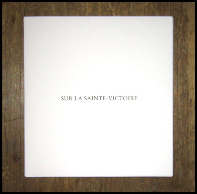 le livre sur la montagne sainte-victoire