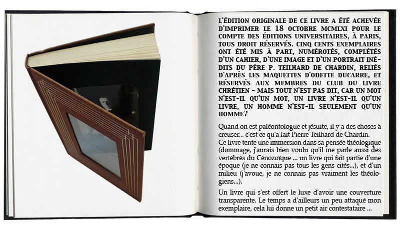 la pensée théologique du père Teilhard de Chardin