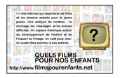 une affichette pour le site